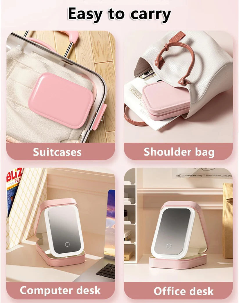 GlowCase™: The Ultimate Portable LED Makeup Organizer