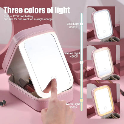 GlowCase™: The Ultimate Portable LED Makeup Organizer