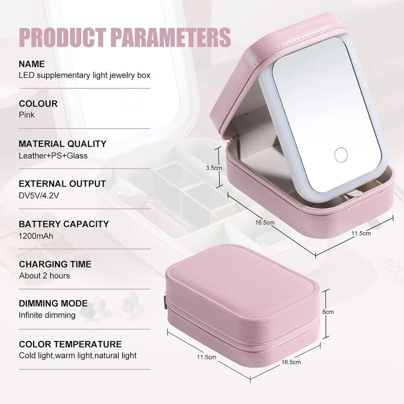 GlowCase™: The Ultimate Portable LED Makeup Organizer